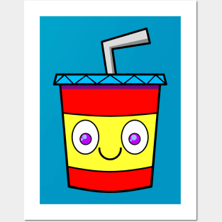 Smiling Drink Cup Posters and Art